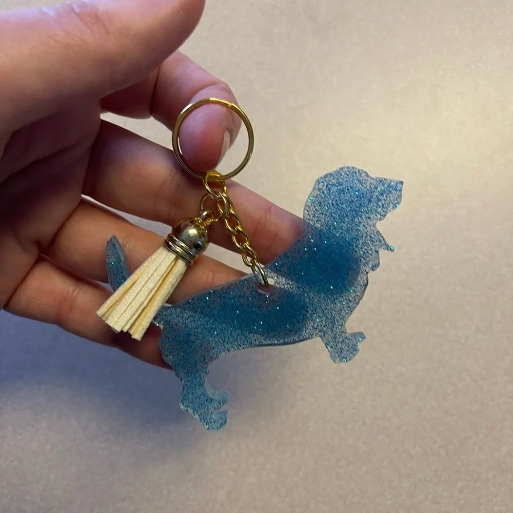 🎉🎉HP🎉🎉 Handmade Basset Hound Keychain - Picture 2 of 6